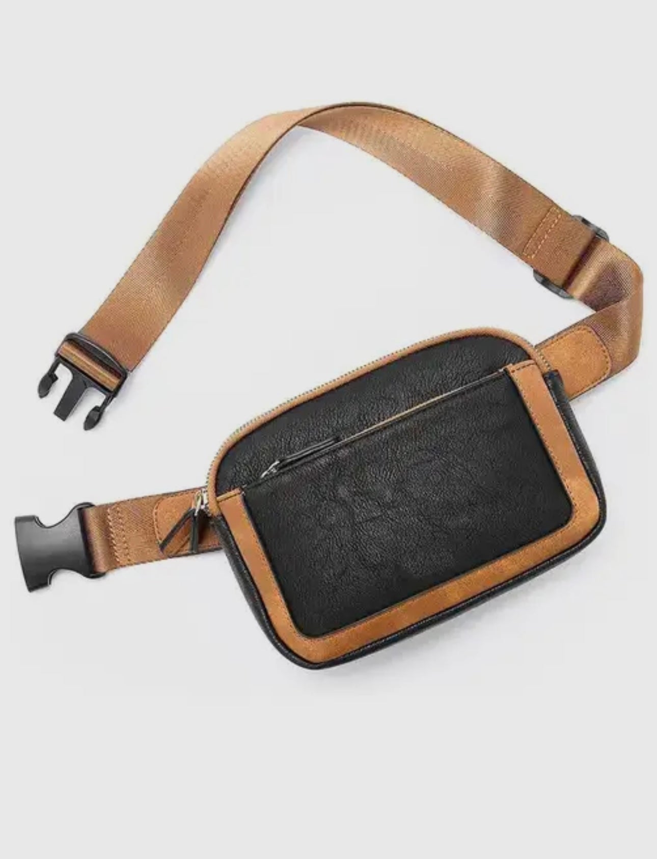 Everyday Adventure Crossbody Bag | Black & Tan Sling Bag