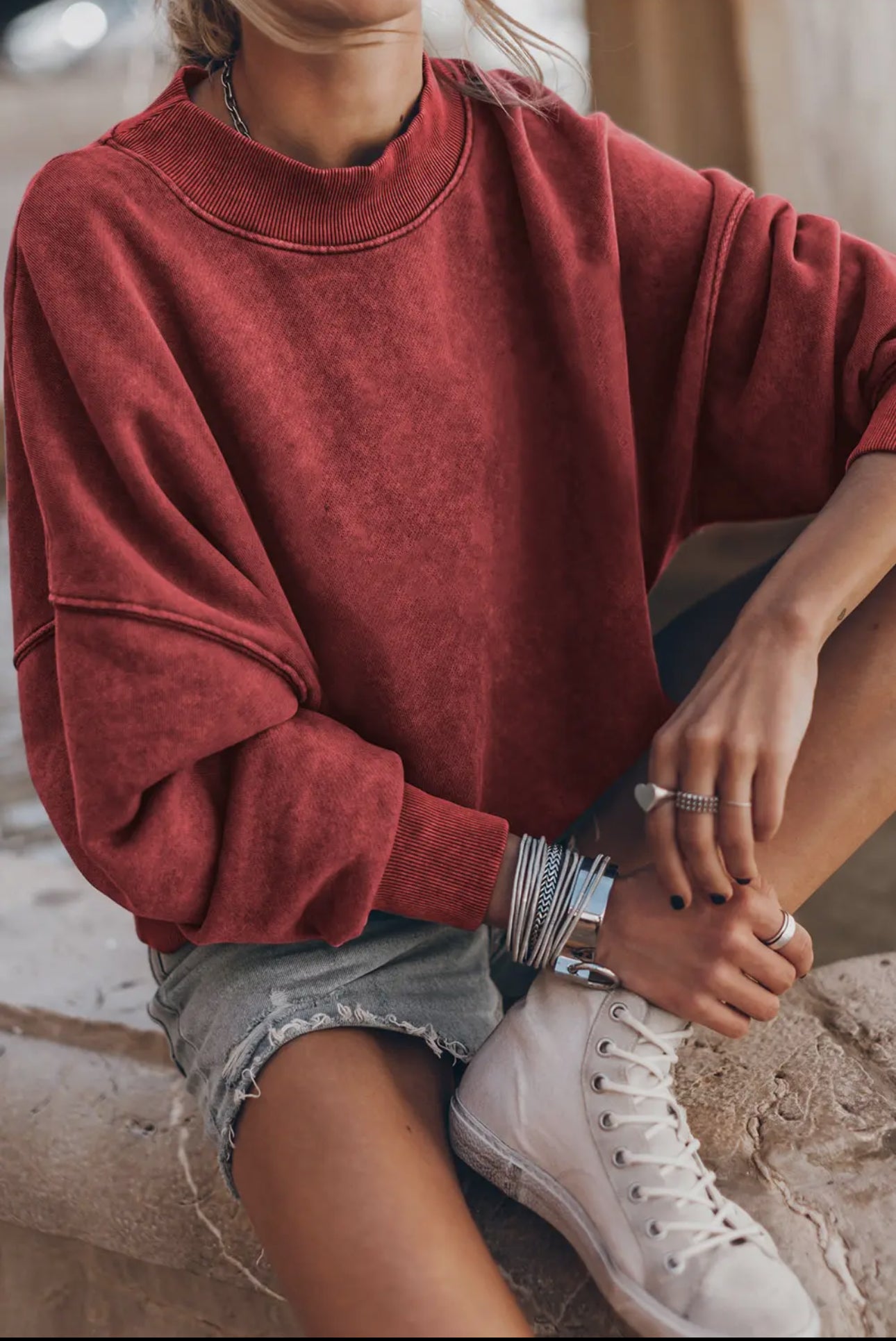 Dusty Terra Oversized Sweatshirt